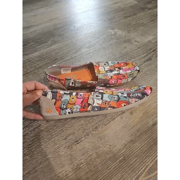 SKECHERS BOBS PLUSH DOG WAG PARTY FLATS SZ 7.5 - Picture 6 of 7